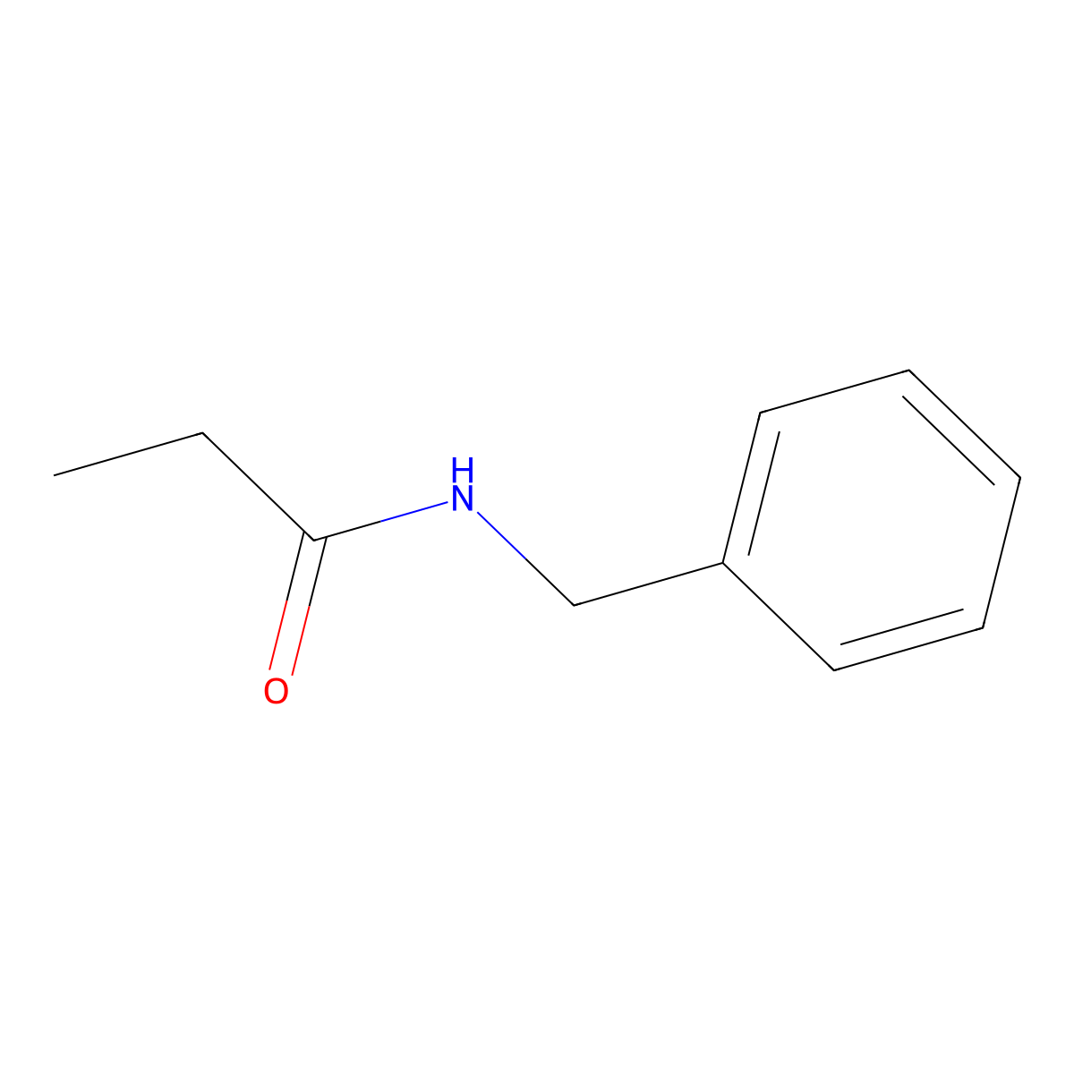 N-Benzylpropanamide molecular structure, CAS 10264-12-7