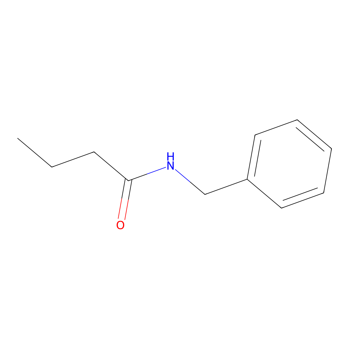 N-Benzyl-butyramide molecular structure, CAS 10264-14-9