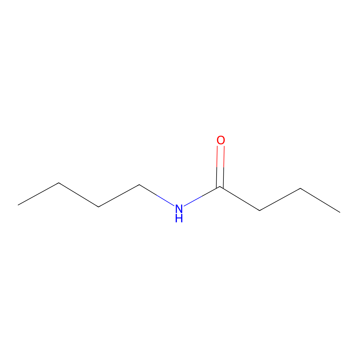 N-butylbutanamide molecular structure, CAS 10264-16-1