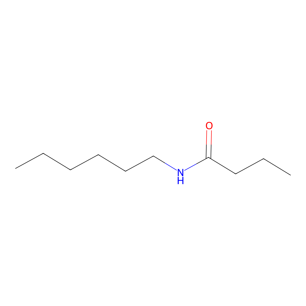 N-Hexylbutanamide molecular structure, CAS 10264-17-2