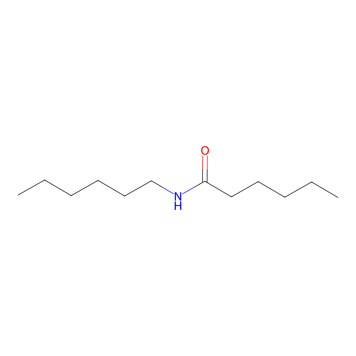 N-Hexylhexanamide molecular structure, CAS 10264-29-6