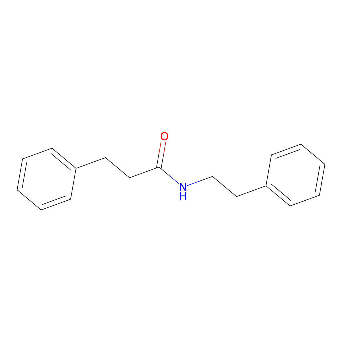 3-phenyl-N-(2-phenylethyl)propanamide molecular structure, CAS 10264-31-0