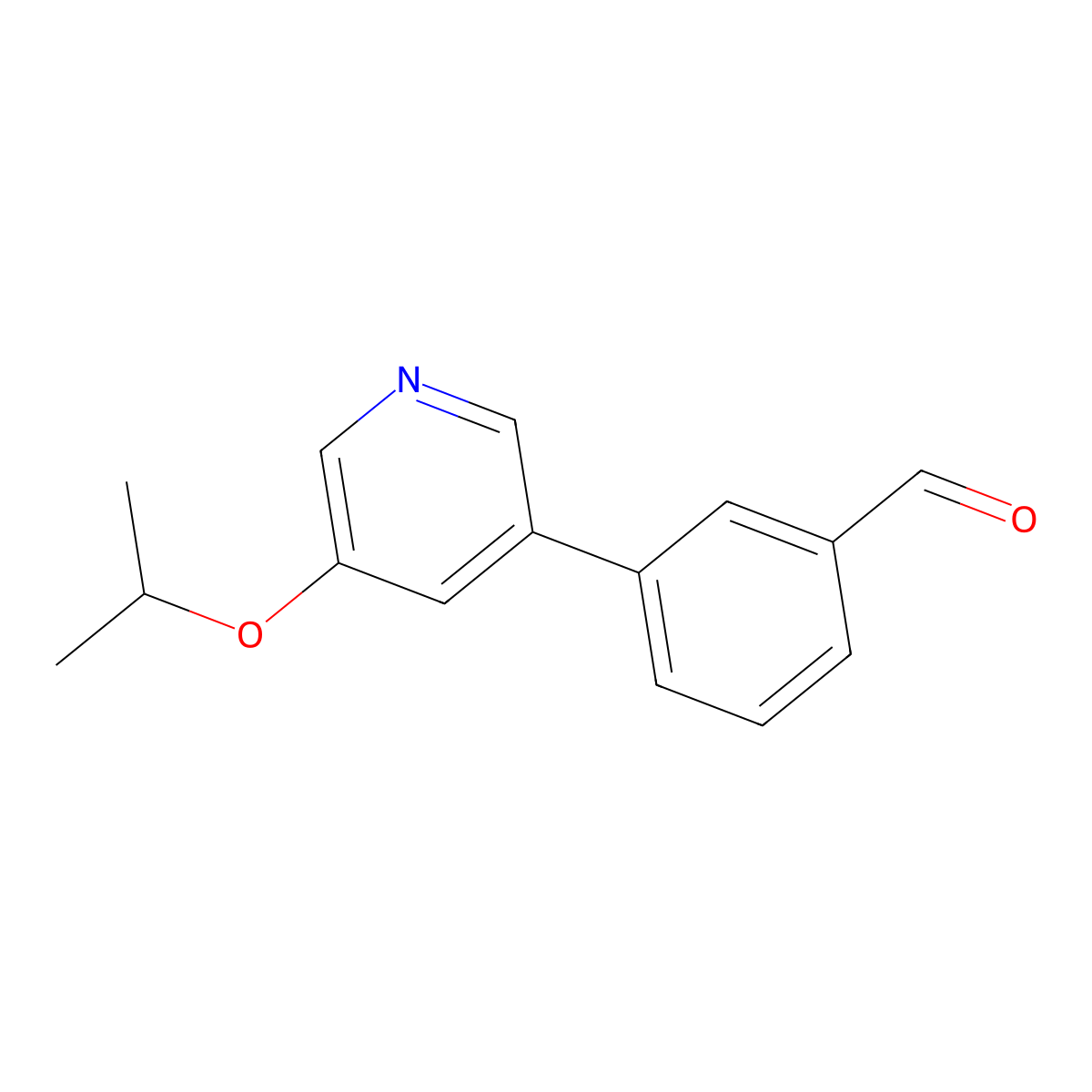 3-(5-Isopropoxypyridin-3-yl)benzaldehyde molecular structure, CAS 1026405-20-8