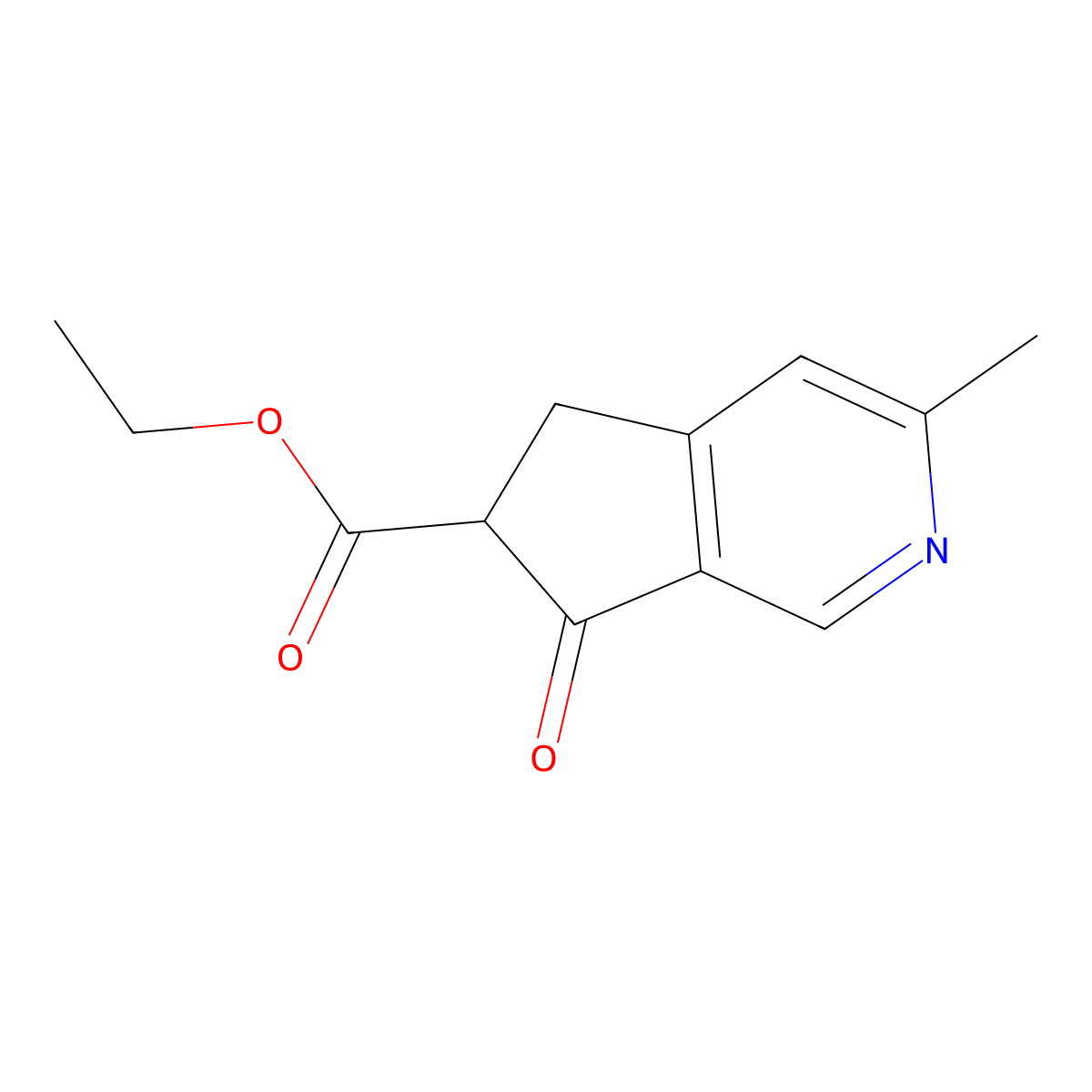 Ethyl 3-methyl-7-oxo-6,7-dihydro-5H-cyclopenta[C]pyridine-6-carboxylate molecular structure, CAS 1026417-03-7