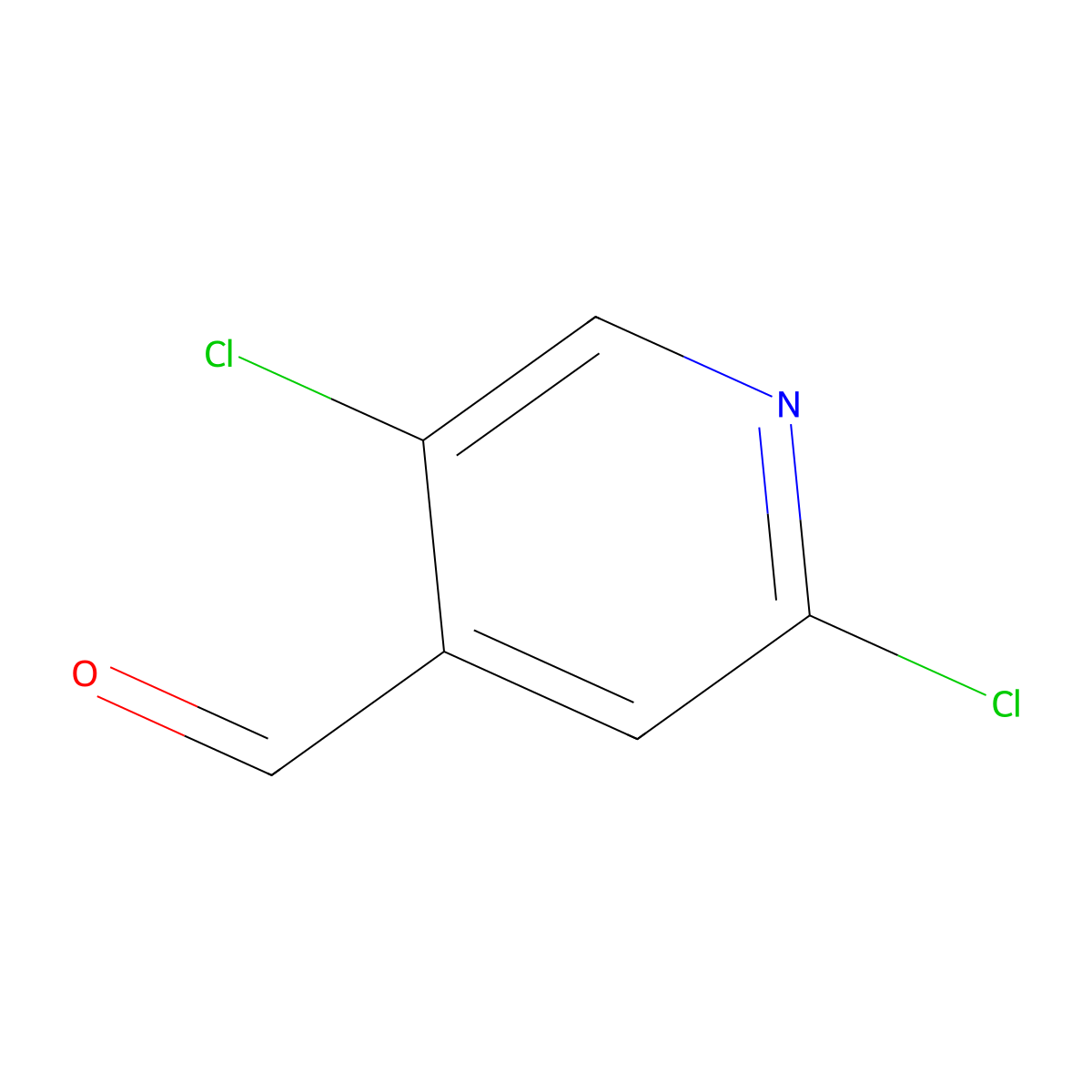 2,5-Dichloroisonicotinaldehyde molecular structure, CAS 102645-33-0
