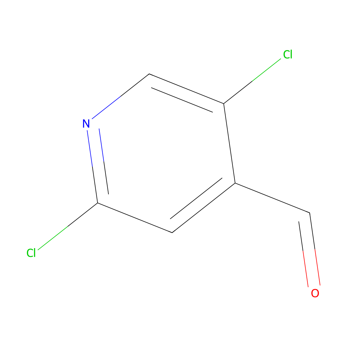 2,5-Dichloroisonicotinaldehyde molecular structure, CAS 102645-33-0