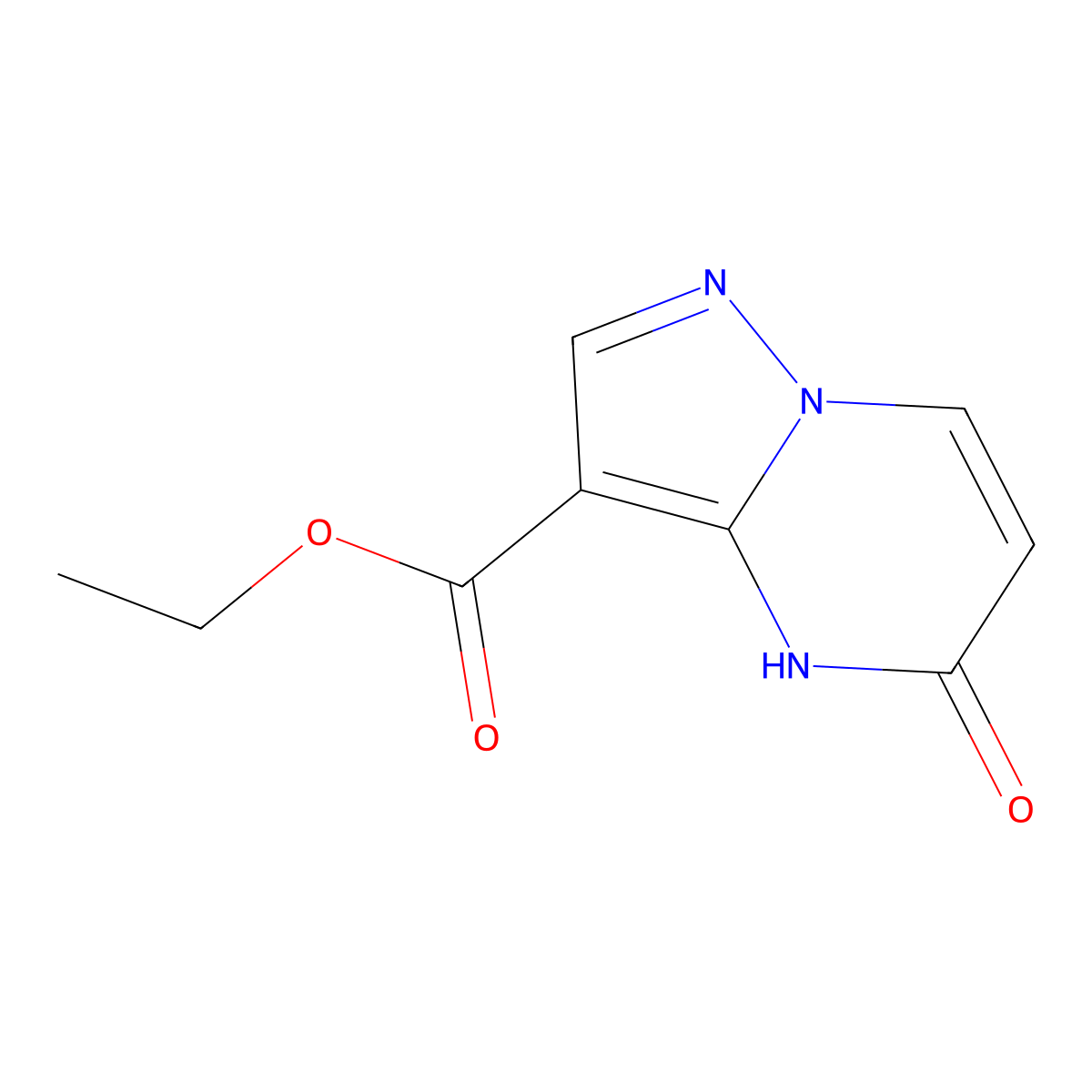 Ethyl 5-oxo-4,5-dihydropyrazolo[1,5-a]pyrimidine-3-carboxylate molecular structure, CAS 1026456-01-8