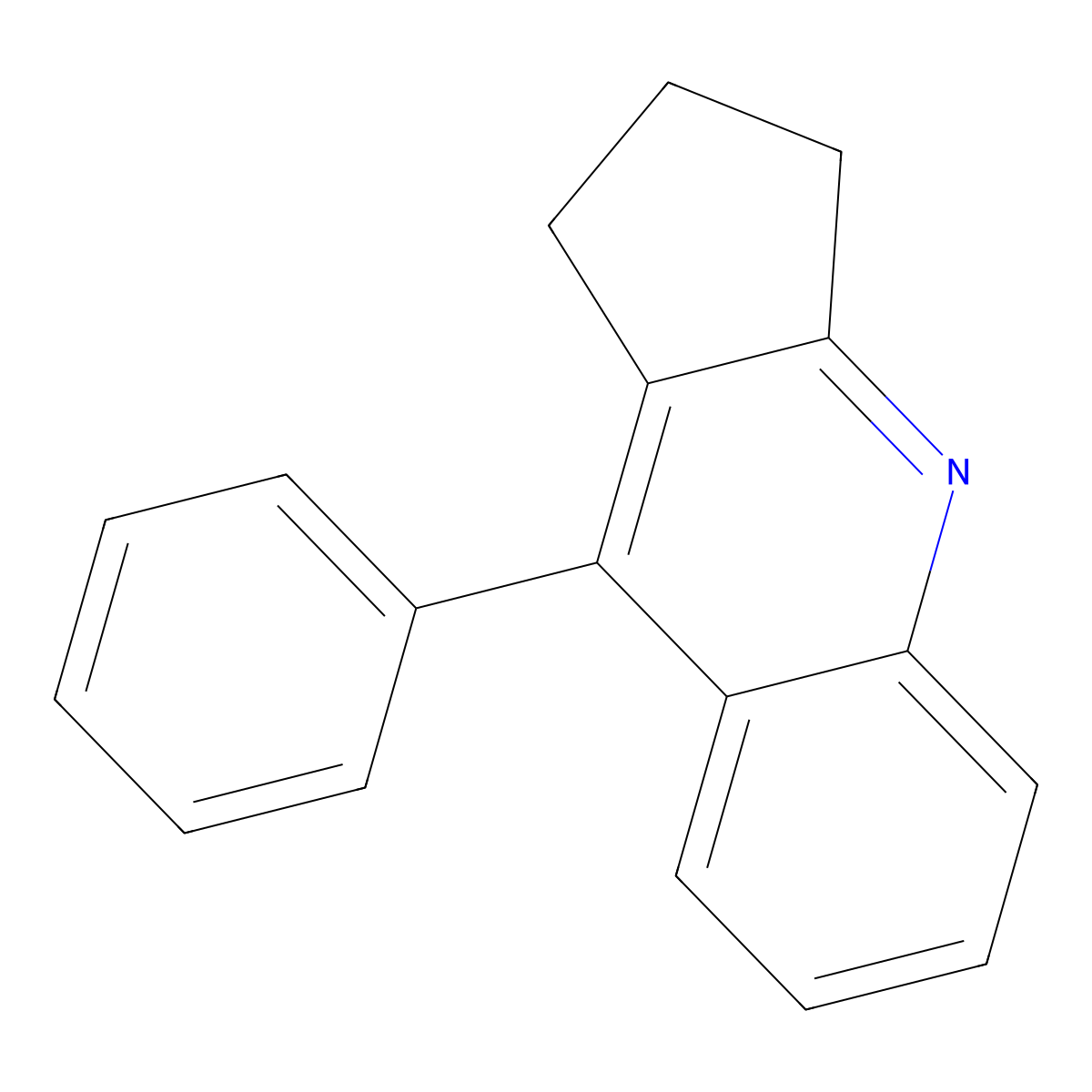 9-phenyl-2,3-dihydro-1H-cyclopenta[b]quinoline molecular structure, CAS 10265-82-4