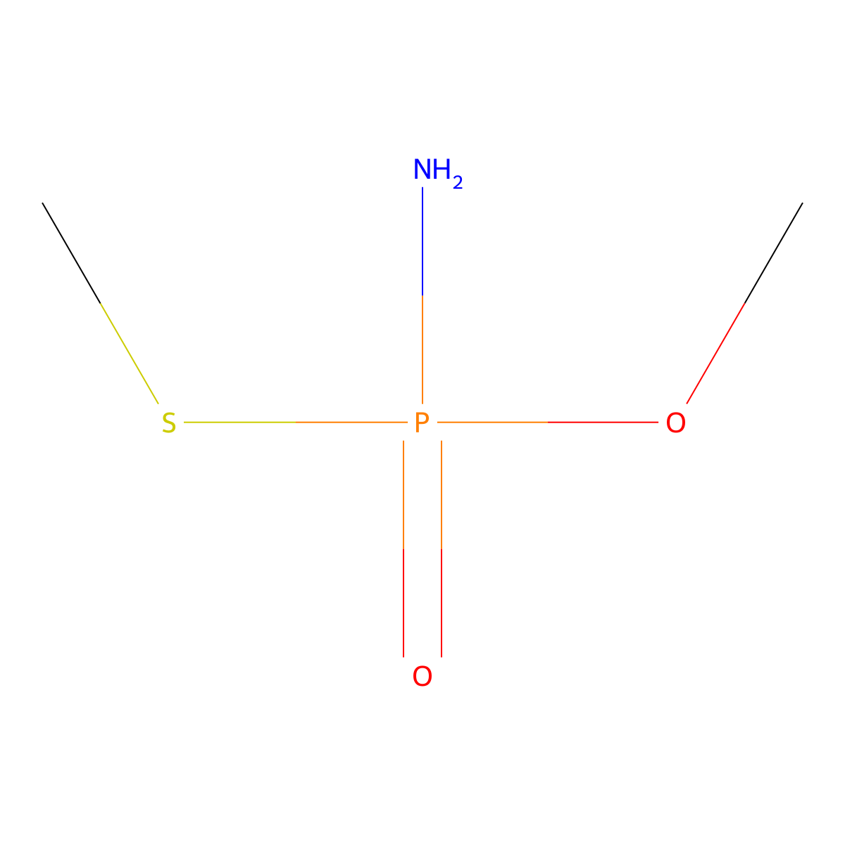 Methamidophos molecular structure, CAS 10265-92-6