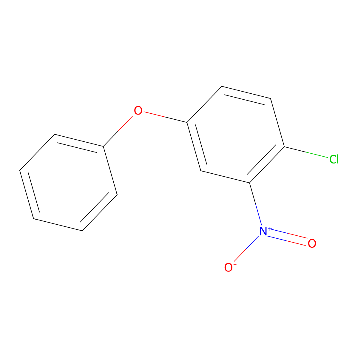 1-Chloro-2-nitro-4-phenoxybenzene molecular structure, CAS 10265-98-2