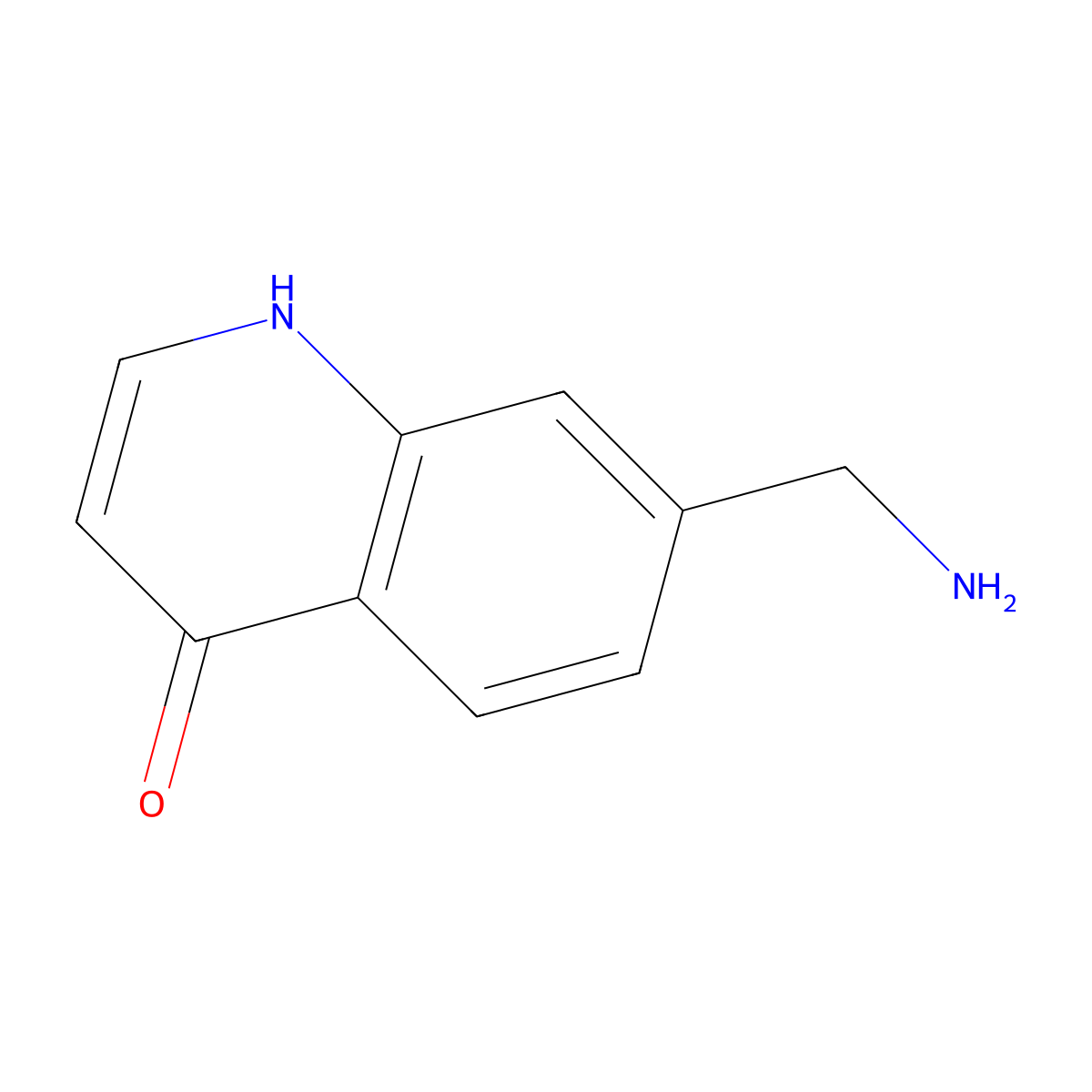 7-(Aminomethyl)-4(1h)-quinolinone molecular structure, CAS 1026514-15-7