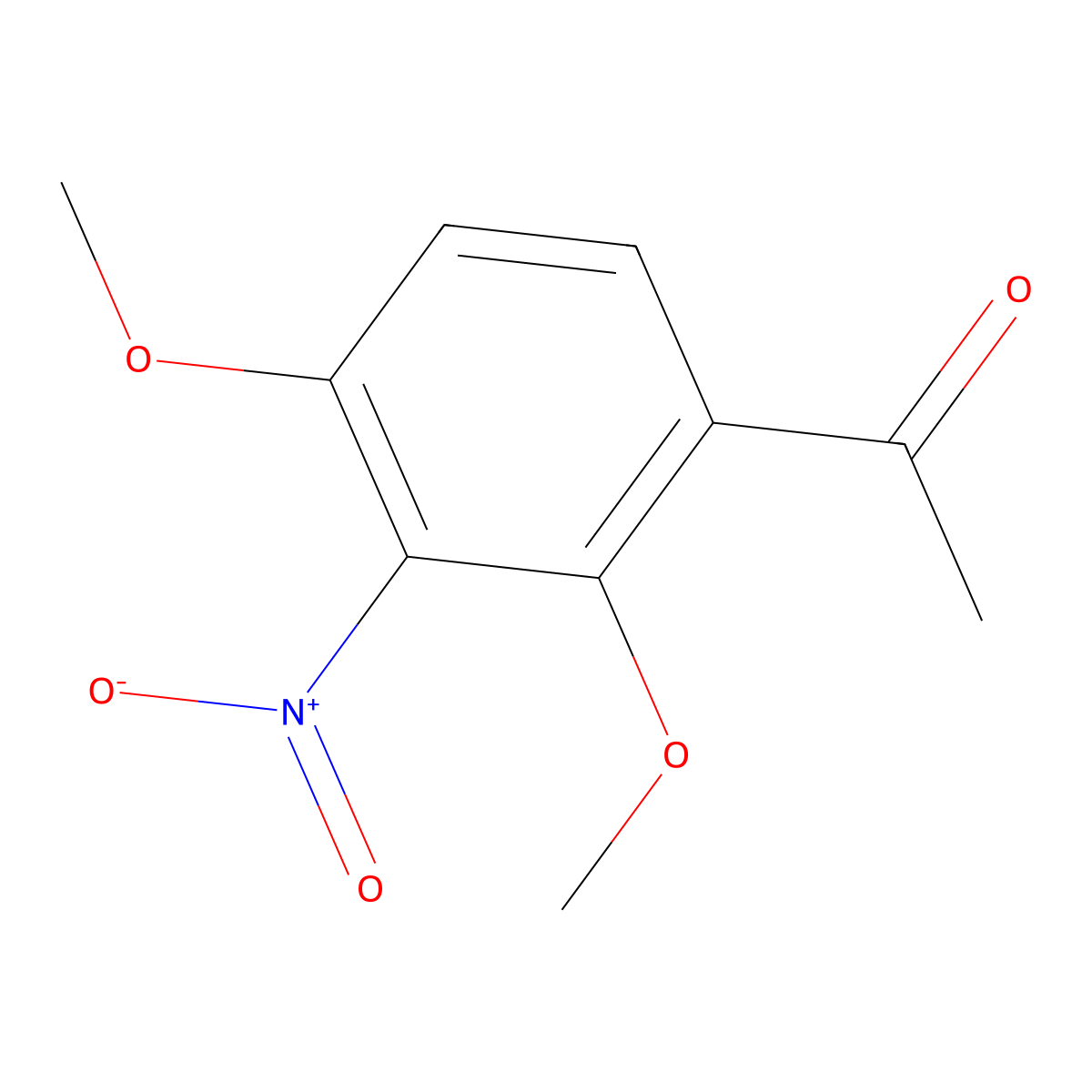 1-(2,4-Dimethoxy-3-nitrophenyl)ethanone molecular structure, CAS 102652-87-9