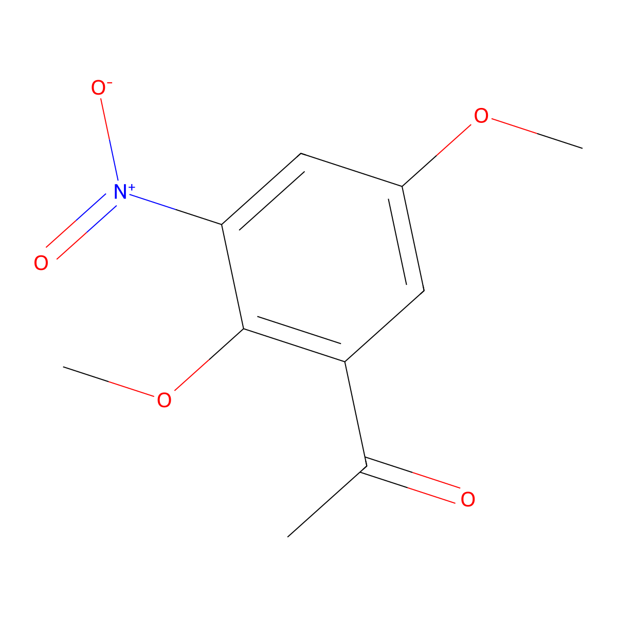 1-(2,5-Dimethoxy-3-nitrophenyl)ethanone molecular structure, CAS 102652-88-0