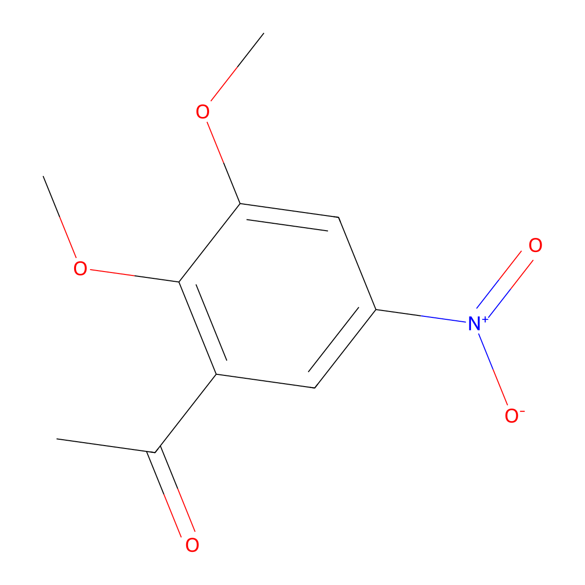 1-(2,3-Dimethoxy-5-nitrophenyl)ethanone molecular structure, CAS 102652-91-5