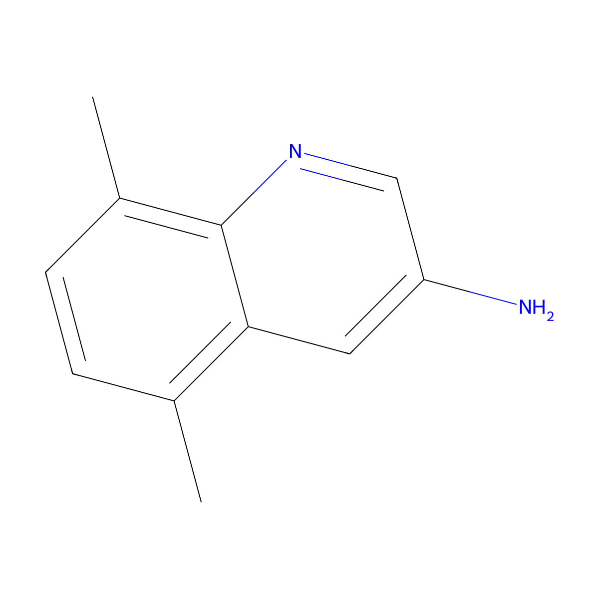 5,8-Dimethylquinolin-3-amine molecular structure, CAS 1026522-74-6