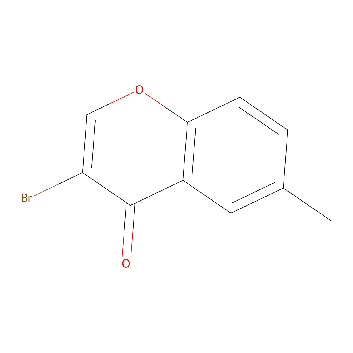 3-Bromo-6-methylchromone molecular structure, CAS 102653-68-9
