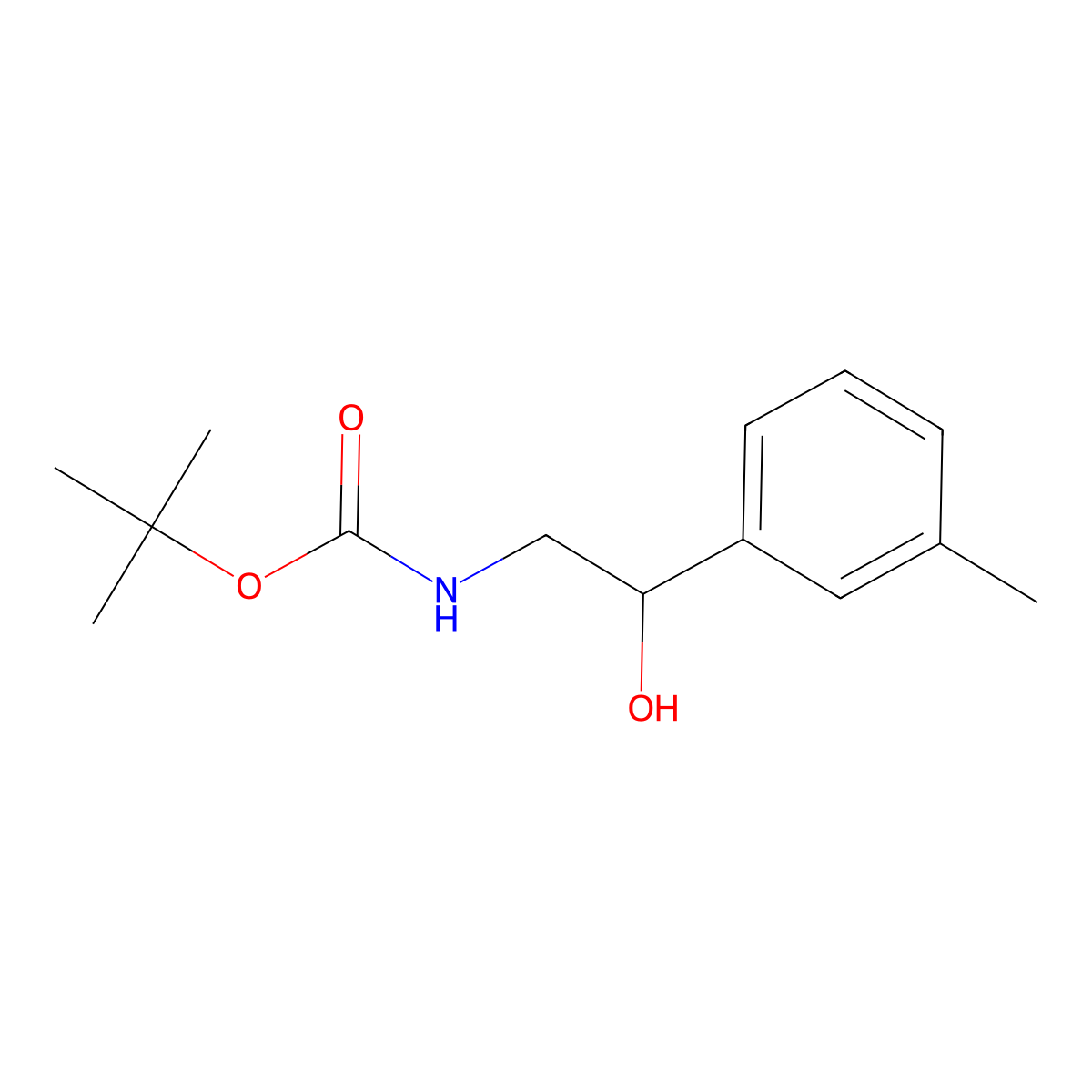 tert-Butyl (2-hydroxy-2-(m-tolyl)ethyl)carbamate molecular structure, CAS 1026555-76-9