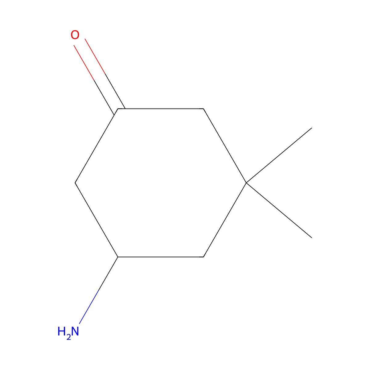 5-Amino-3,3-dimethylcyclohexan-1-one molecular structure, CAS 1026600-18-9