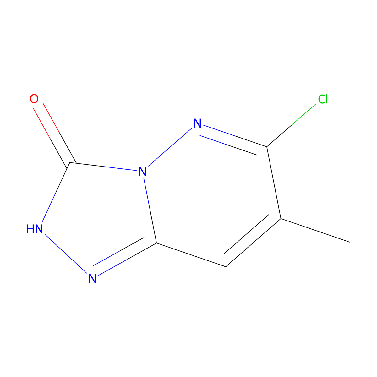 6-Chloro-7-methyl-2H,3H-[1,2,4]triazolo[4,3-B]pyridazin-3-one molecular structure, CAS 1026687-75-1