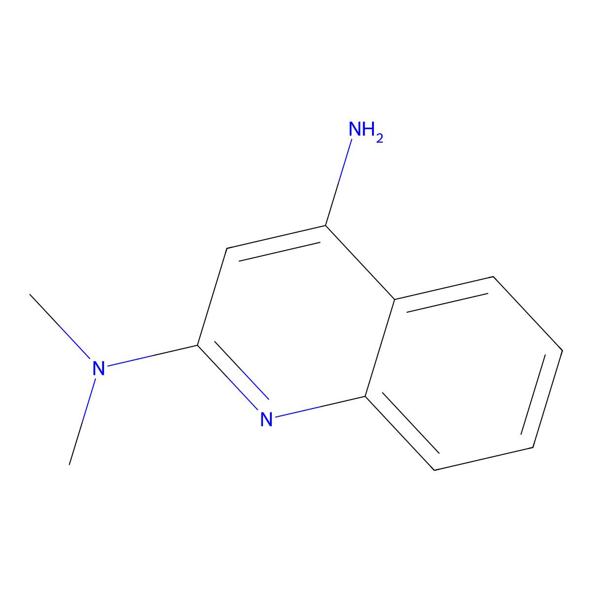 N2,N2-Dimethylquinoline-2,4-diamine molecular structure, CAS 102669-54-5