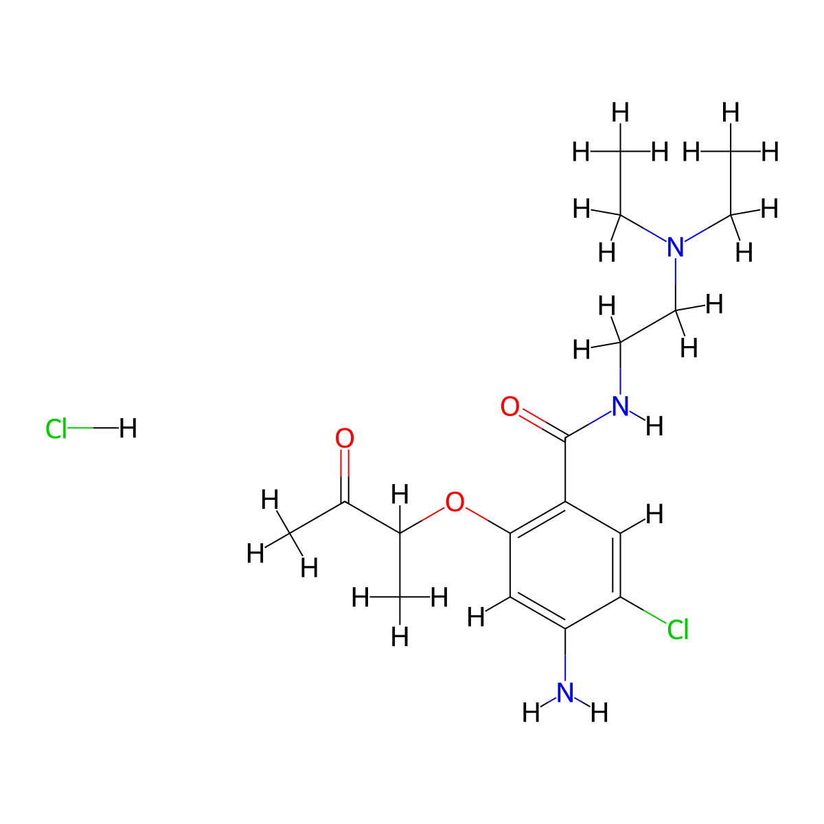Batanopride Hydrochloride molecular structure, CAS 102670-59-7
