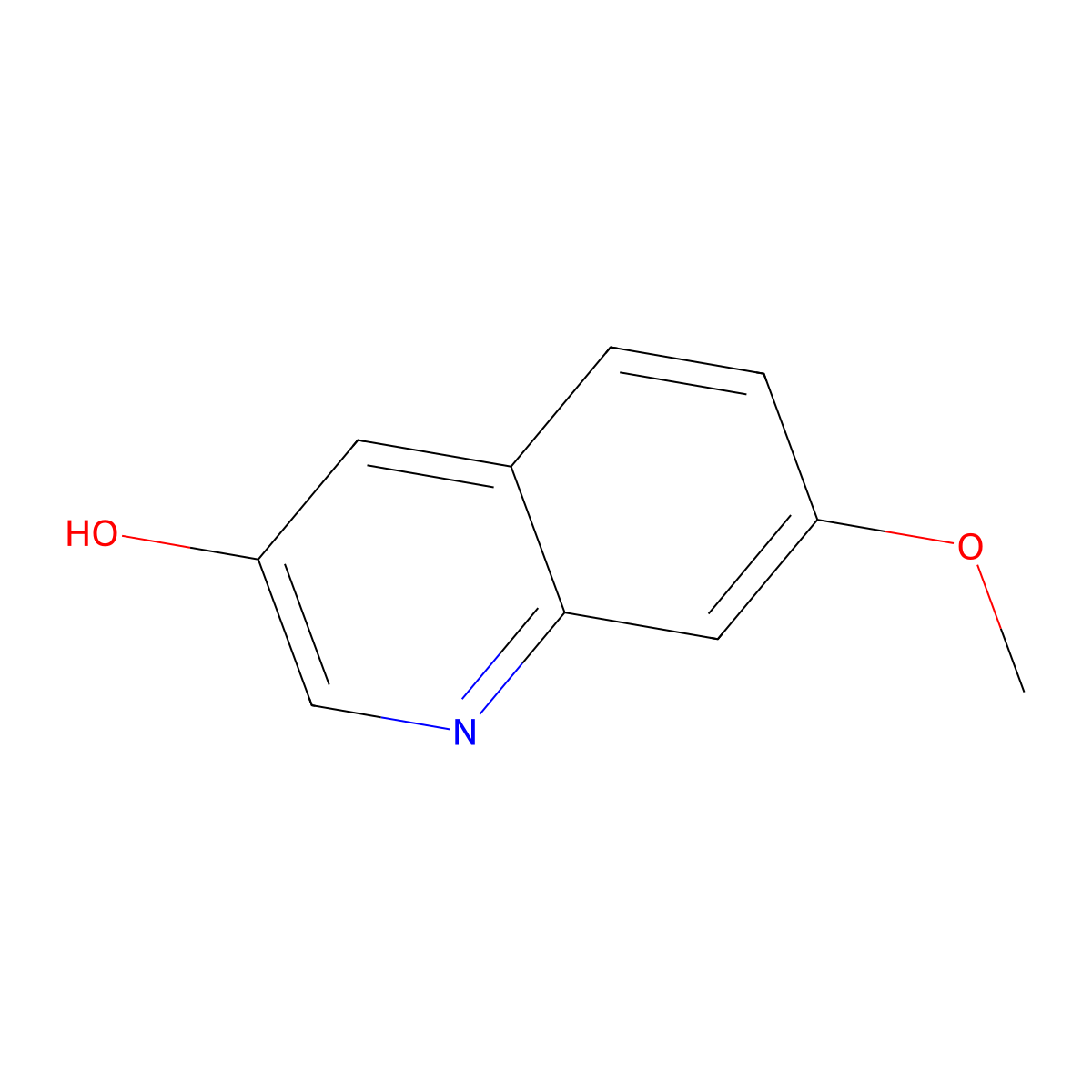 7-Methoxyquinolin-3-ol molecular structure, CAS 1026705-55-4
