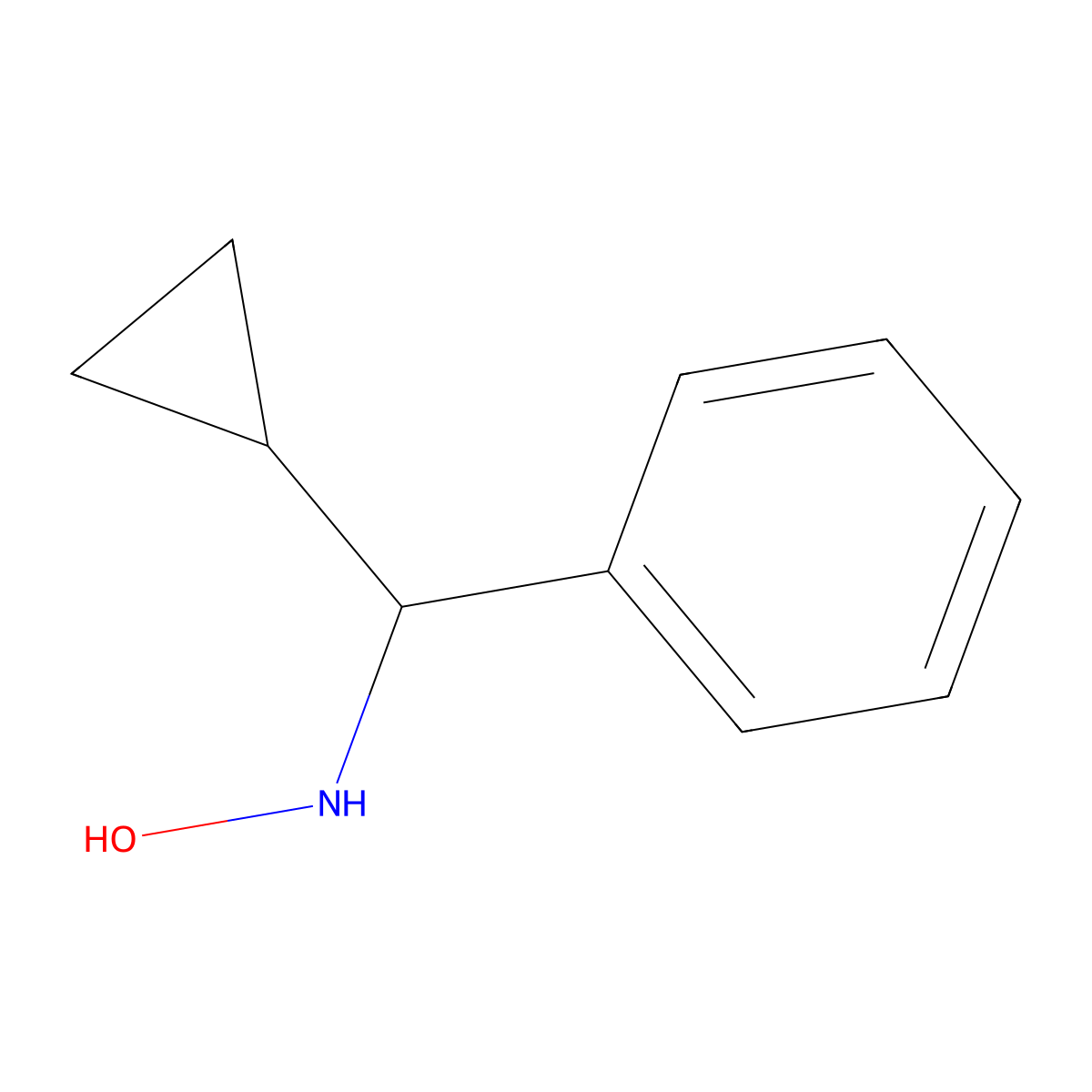 N-[cyclopropyl(phenyl)methyl]hydroxylamine molecular structure, CAS 1026710-97-3