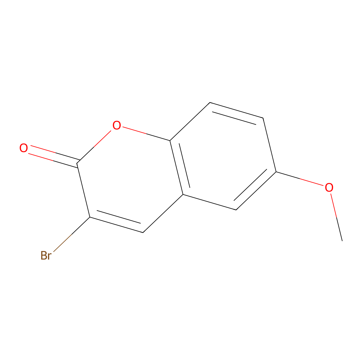 3-Bromo-6-methoxy-2H-chromen-2-one molecular structure, CAS 1026715-03-6