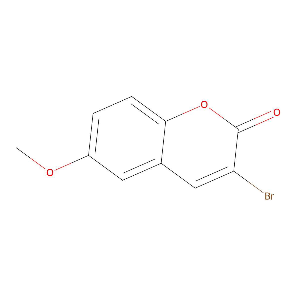 3-Bromo-6-methoxy-2H-chromen-2-one molecular structure, CAS 1026715-03-6