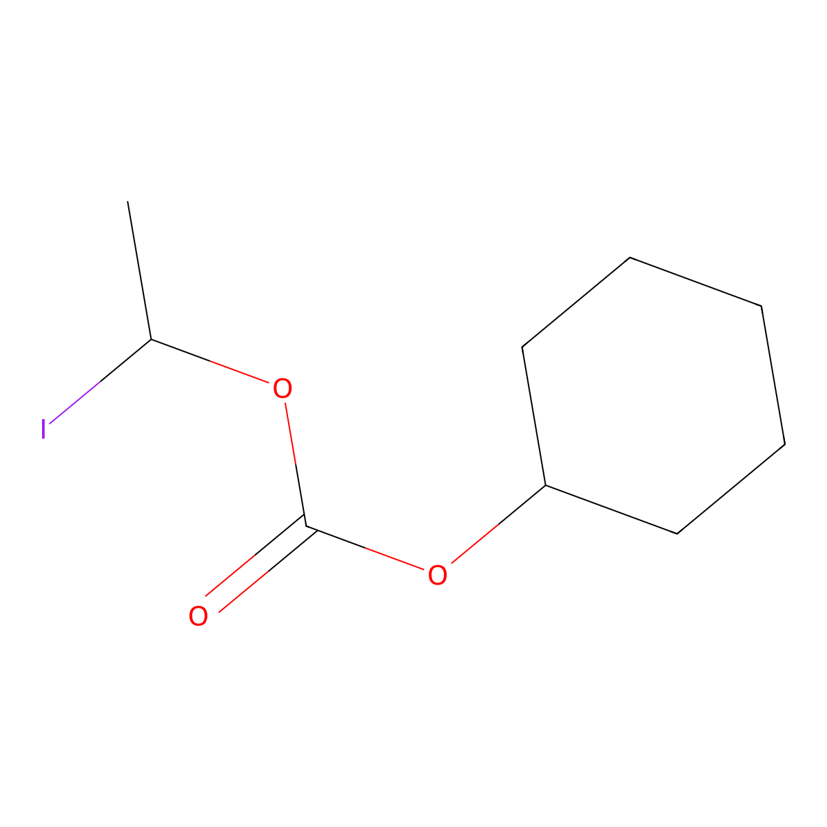 1-Iodoethyl cyclohexyl carbonate molecular structure, CAS 102672-57-1