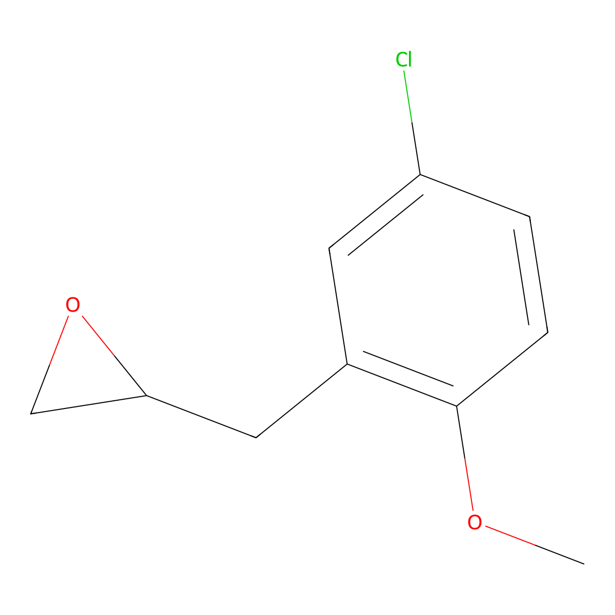 2-[(5-Chloro-2-methoxyphenyl)methyl]oxirane molecular structure, CAS 1026729-13-4