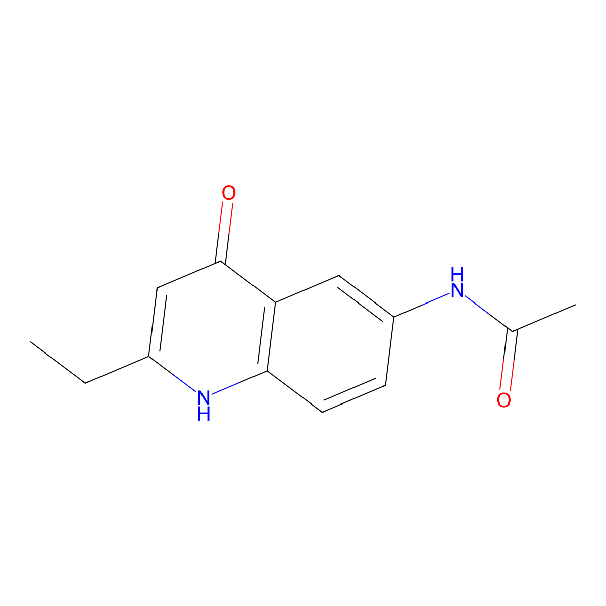 N-(2-Ethyl-4-hydroxyquinolin-6-yl)acetamide molecular structure, CAS 1026730-61-9