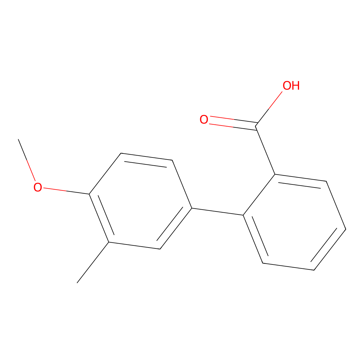 2-(4-Methoxy-3-methylphenyl)benzoic acid molecular structure, CAS 1026740-92-0