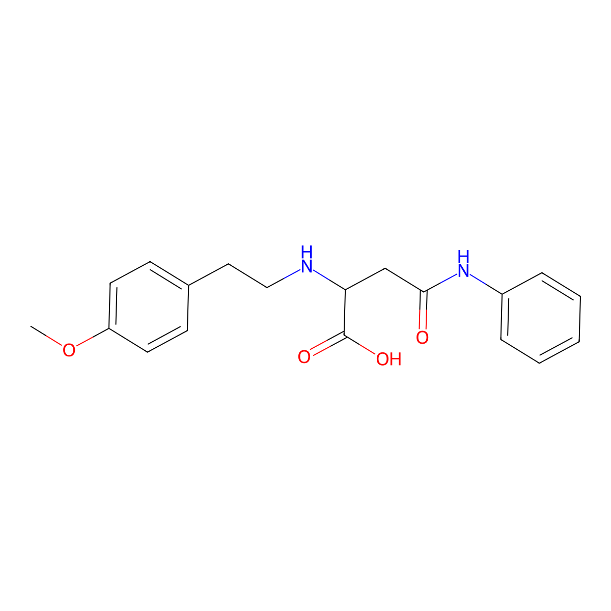 2-((4-Methoxyphenethyl)amino)-4-oxo-4-(phenylamino)butanoic acid molecular structure, CAS 1026755-20-3