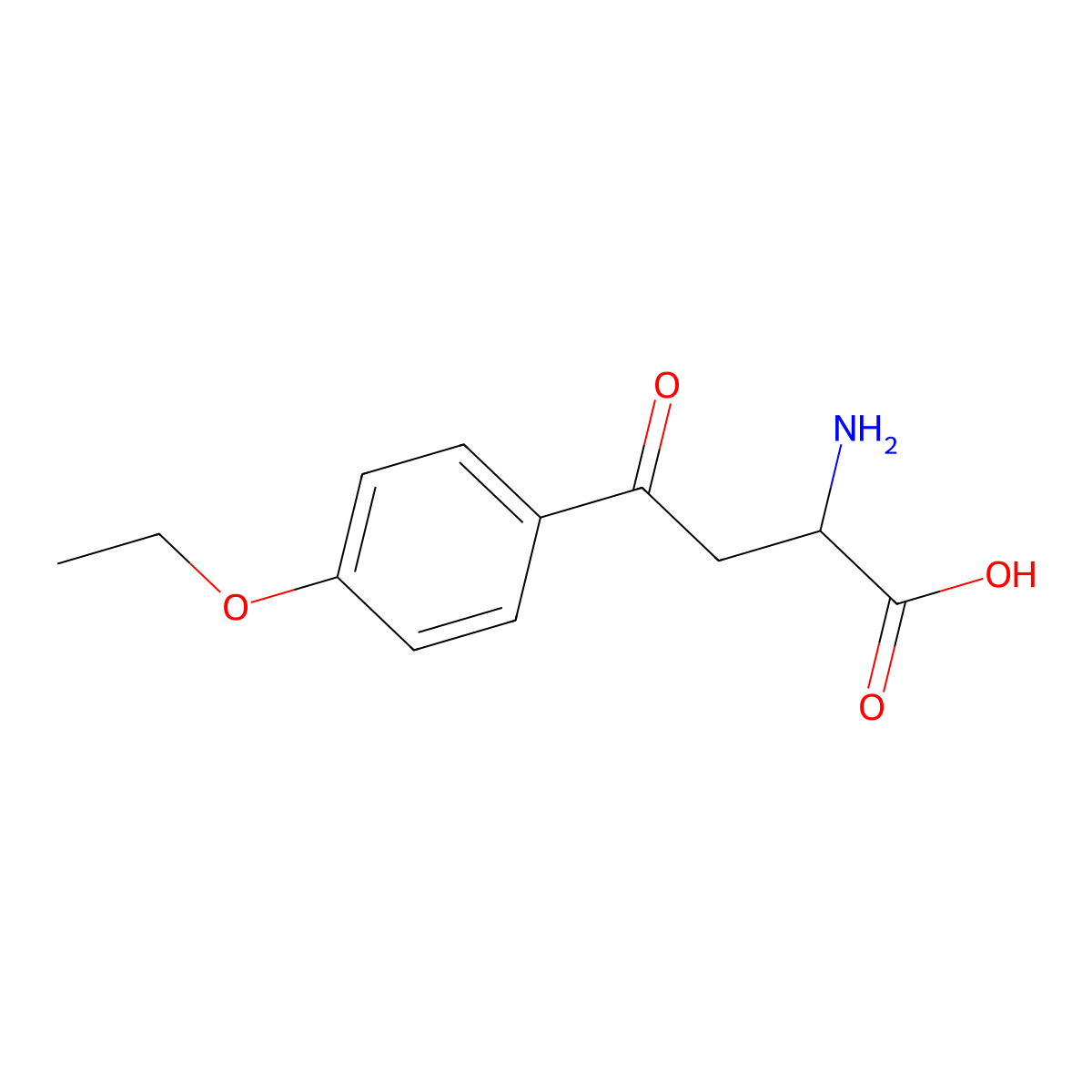 2-Amino-4-(4-ethoxyphenyl)-4-oxobutanoic acid molecular structure, CAS 1026755-44-1