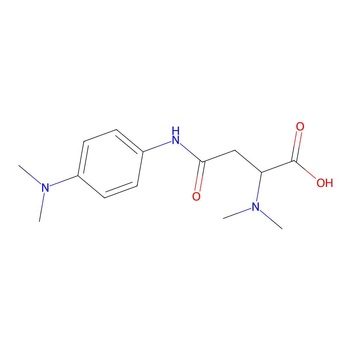 2-(Dimethylamino)-4-[4-(dimethylamino)anilino]-4-oxobutanoic acid molecular structure, CAS 1026765-70-7