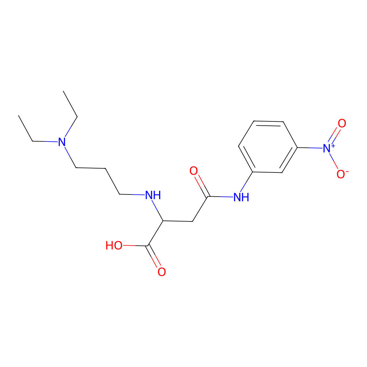 2-[3-(Diethylamino)propylamino]-4-(3-nitroanilino)-4-oxobutanoic acid molecular structure, CAS 1026785-53-4