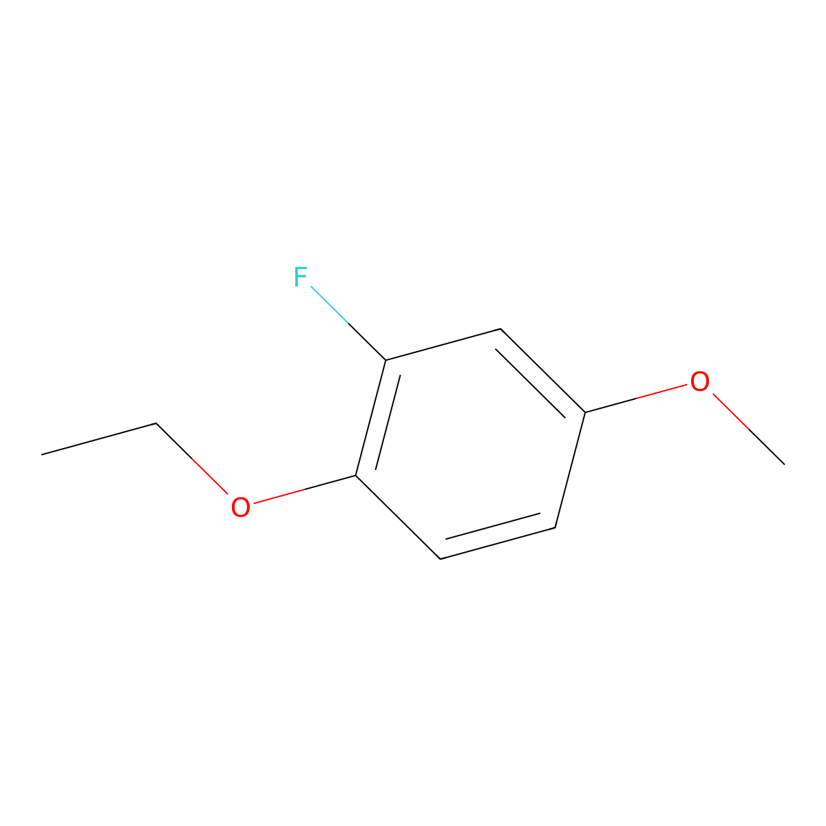 1-Ethoxy-2-fluoro-4-methoxybenzene molecular structure, CAS 1026793-94-1
