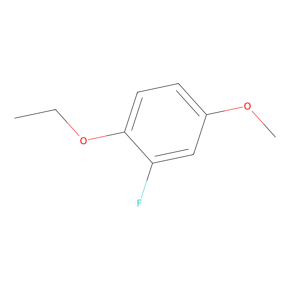 1-Ethoxy-2-fluoro-4-methoxybenzene molecular structure, CAS 1026793-94-1