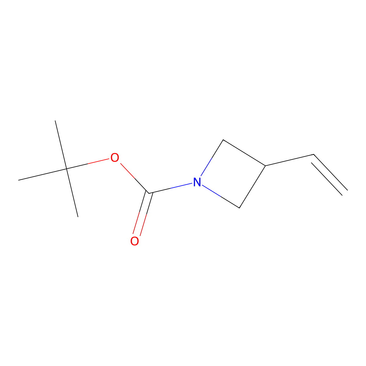 tert-Butyl 3-ethenylazetidine-1-carboxylate molecular structure, CAS 1026796-78-0