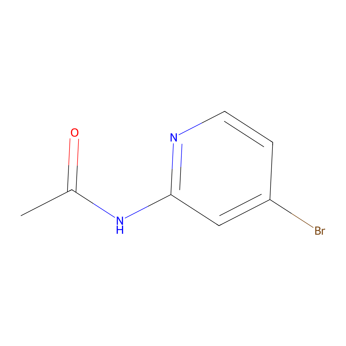 N-(4-Bromopyridin-2-yl)acetamide molecular structure, CAS 1026796-81-5