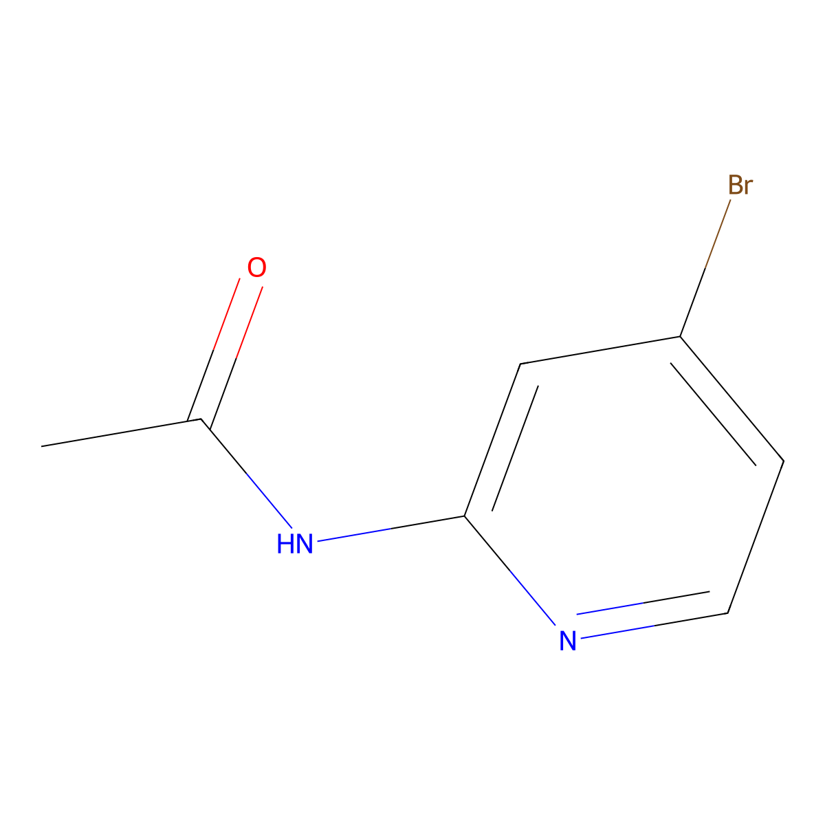 N-(4-Bromopyridin-2-yl)acetamide molecular structure, CAS 1026796-81-5