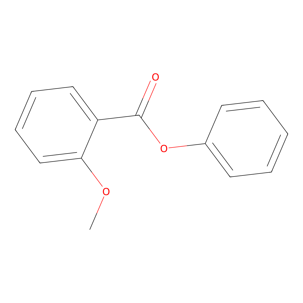 Phenyl 2-methoxybenzoate molecular structure, CAS 10268-71-0