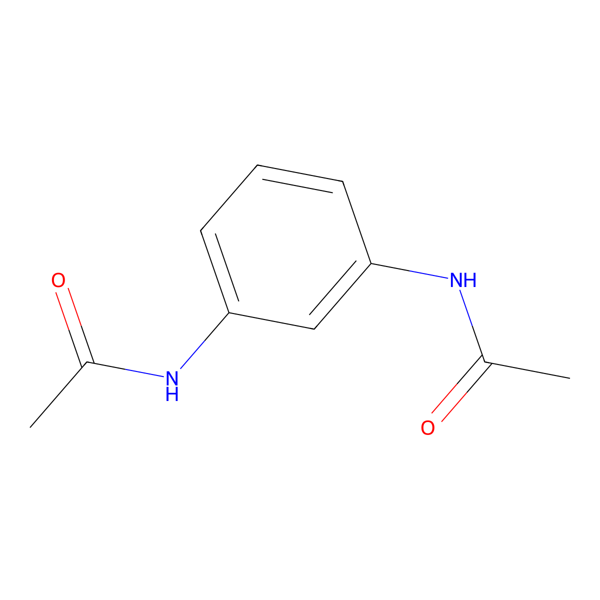 N,N'-1,3-Phenylenebis(acetamide) molecular structure, CAS 10268-78-7