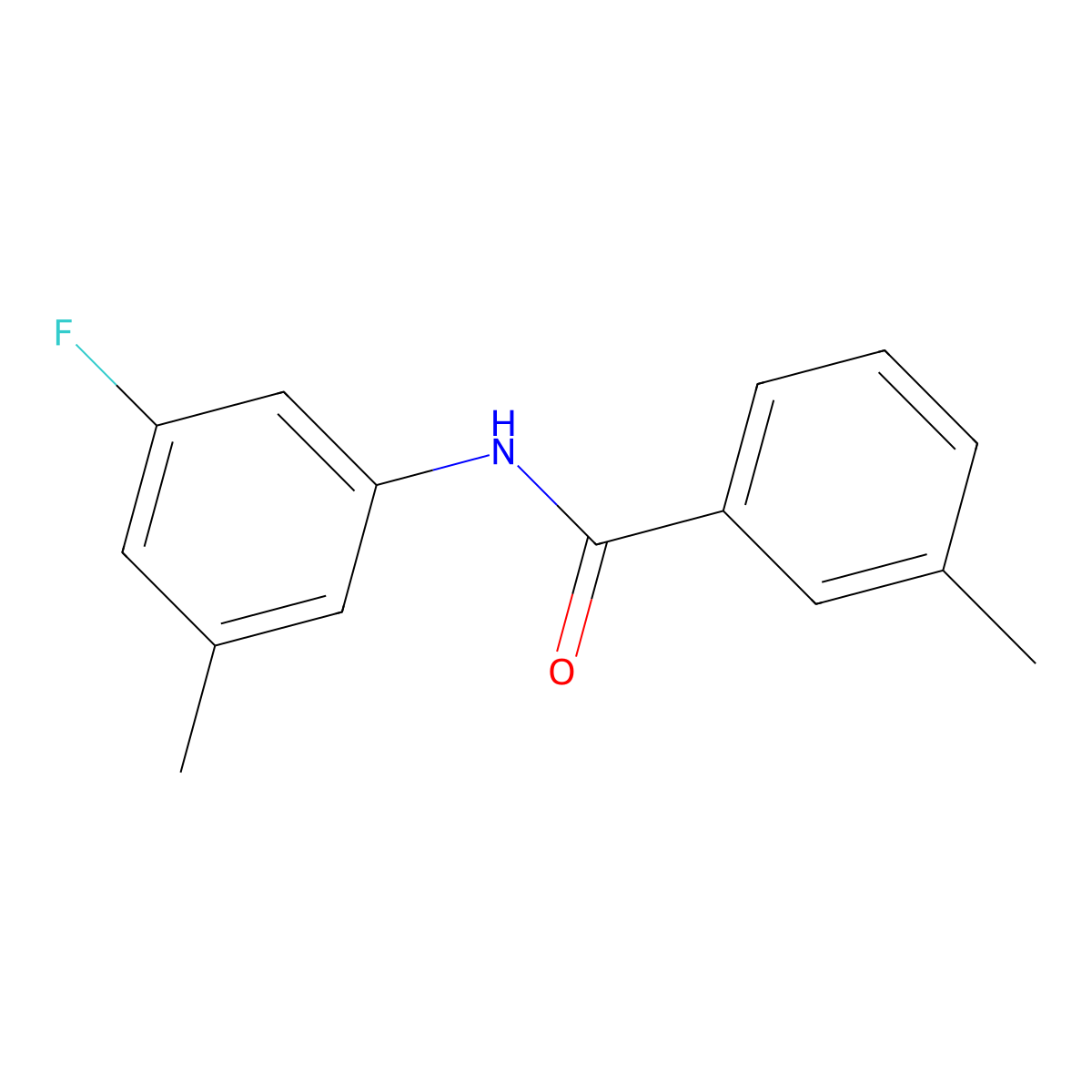 N-(3-fluoro-5-methylphenyl)-3-methylbenzamide molecular structure, CAS 1026817-53-7