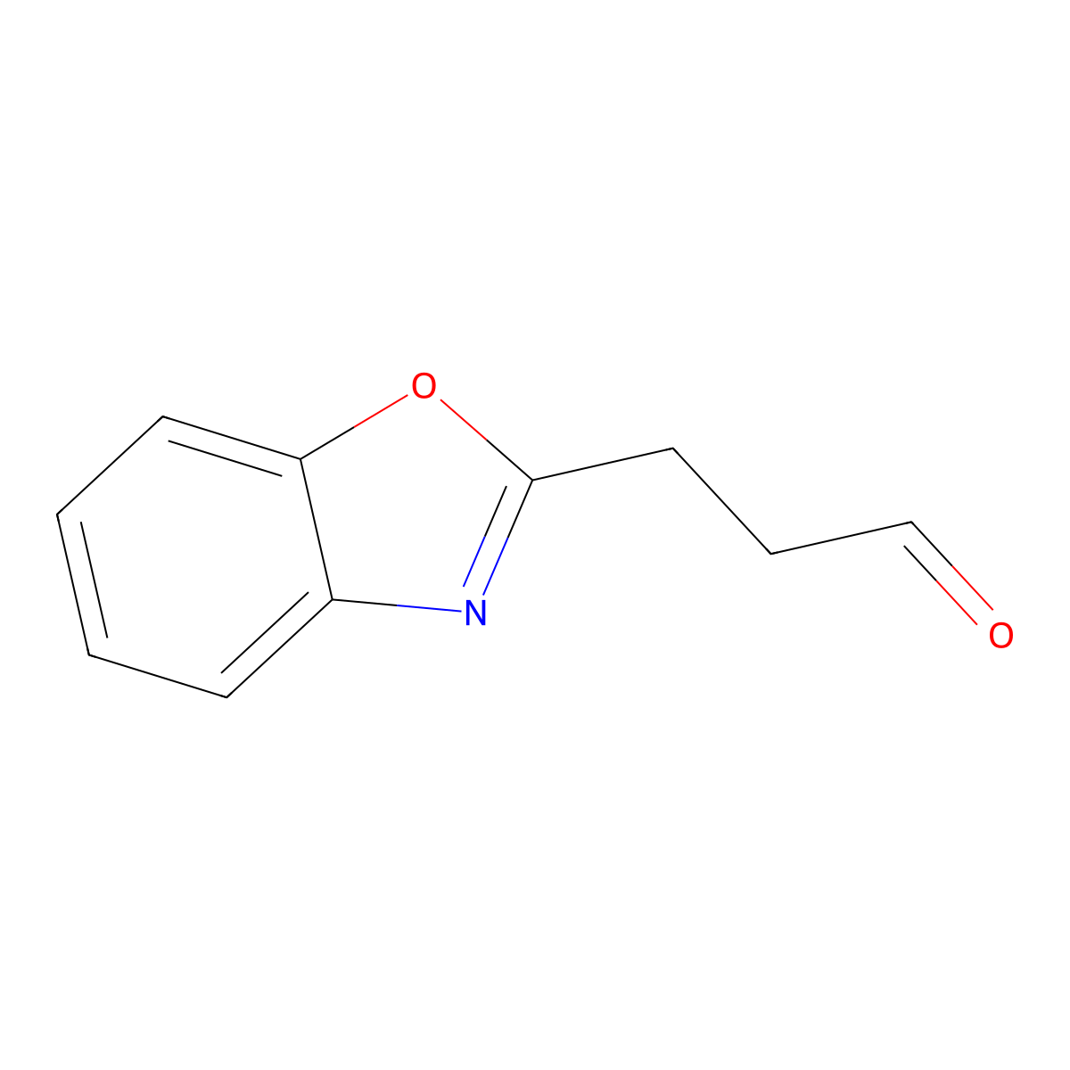 3-(1,3-Benzoxazol-2-yl)propanal molecular structure, CAS 1026821-81-7