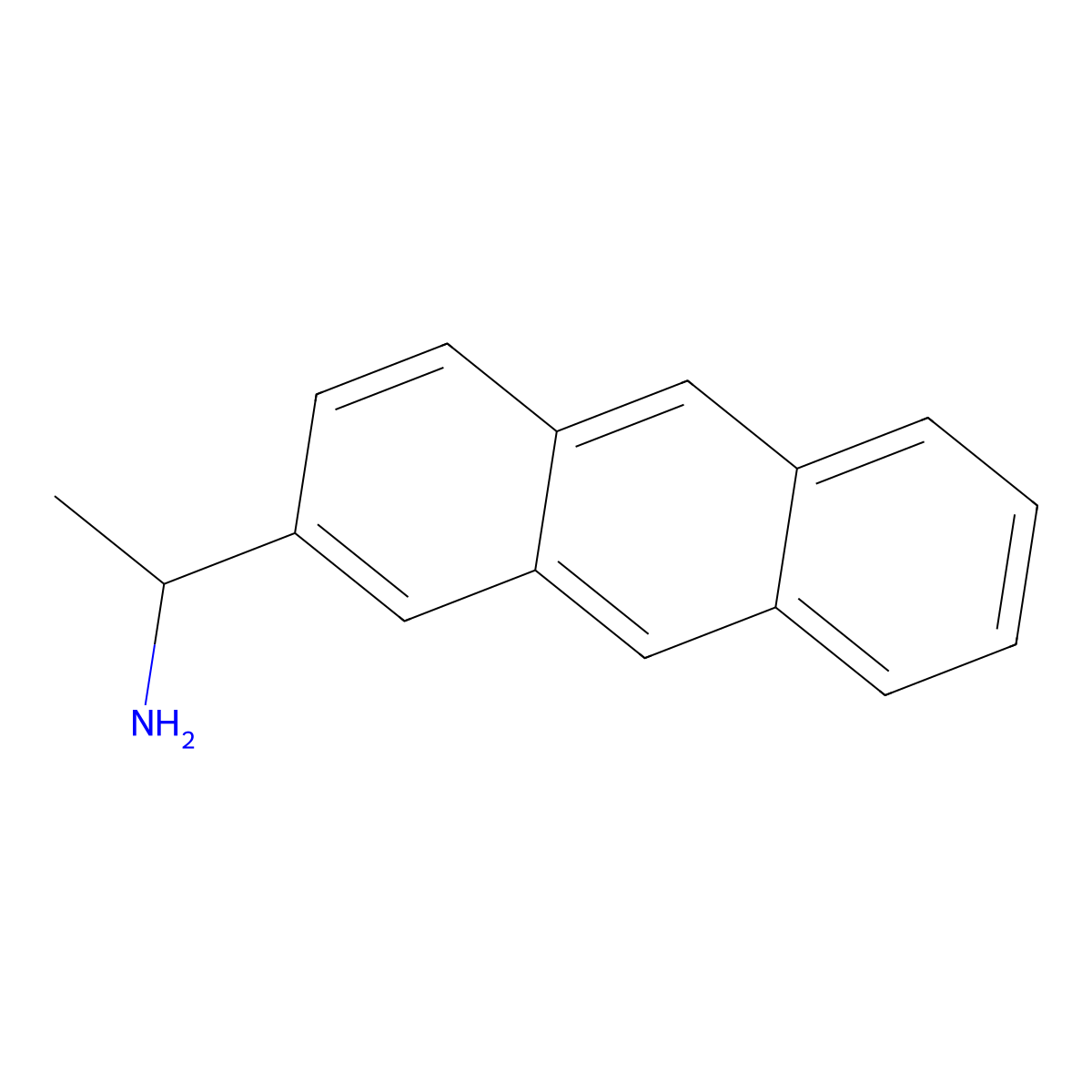1-(2-Anthryl)ethylamine molecular structure, CAS 102691-87-2