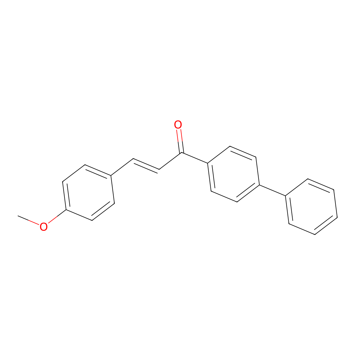 Biphenyl-4-yl(p-methoxystyryl) ketone molecular structure, CAS 102692-38-6