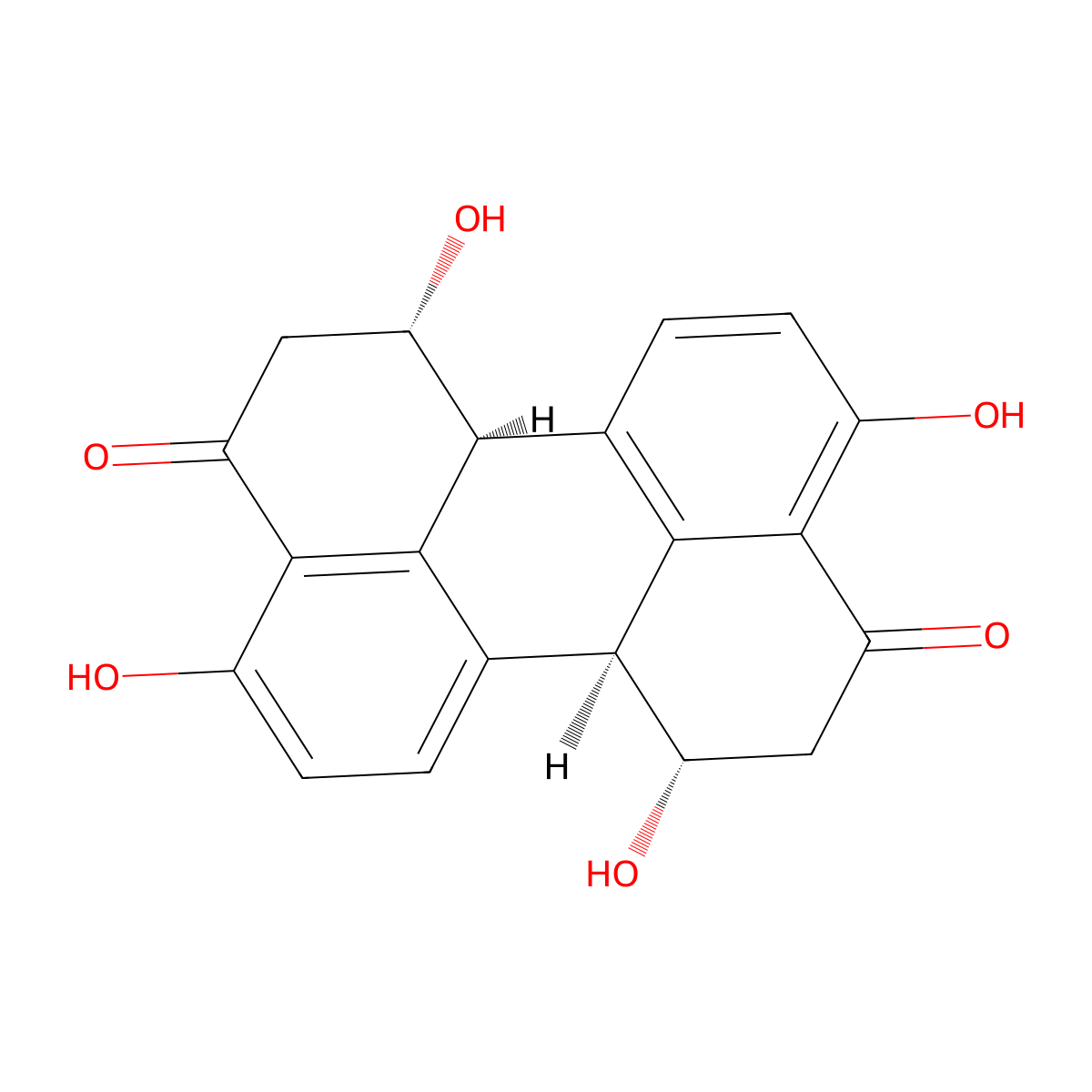 Stemphyperylenol molecular structure, CAS 102694-33-7
