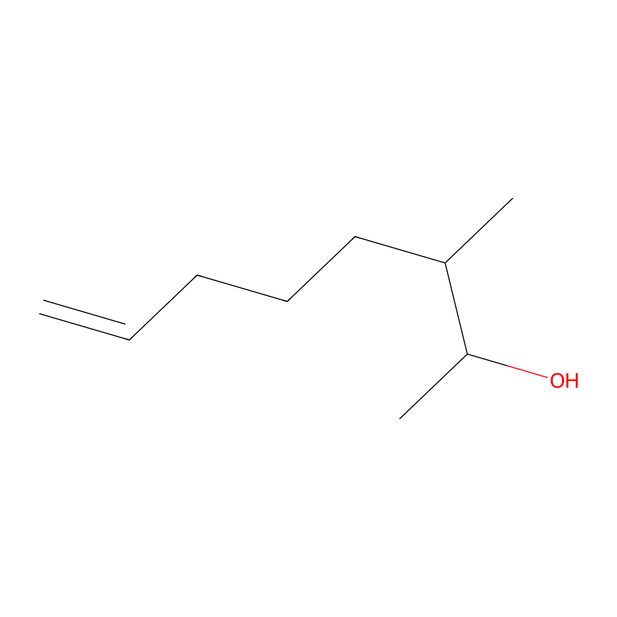 3-Methyloct-7-en-2-ol molecular structure, CAS 1026951-50-7